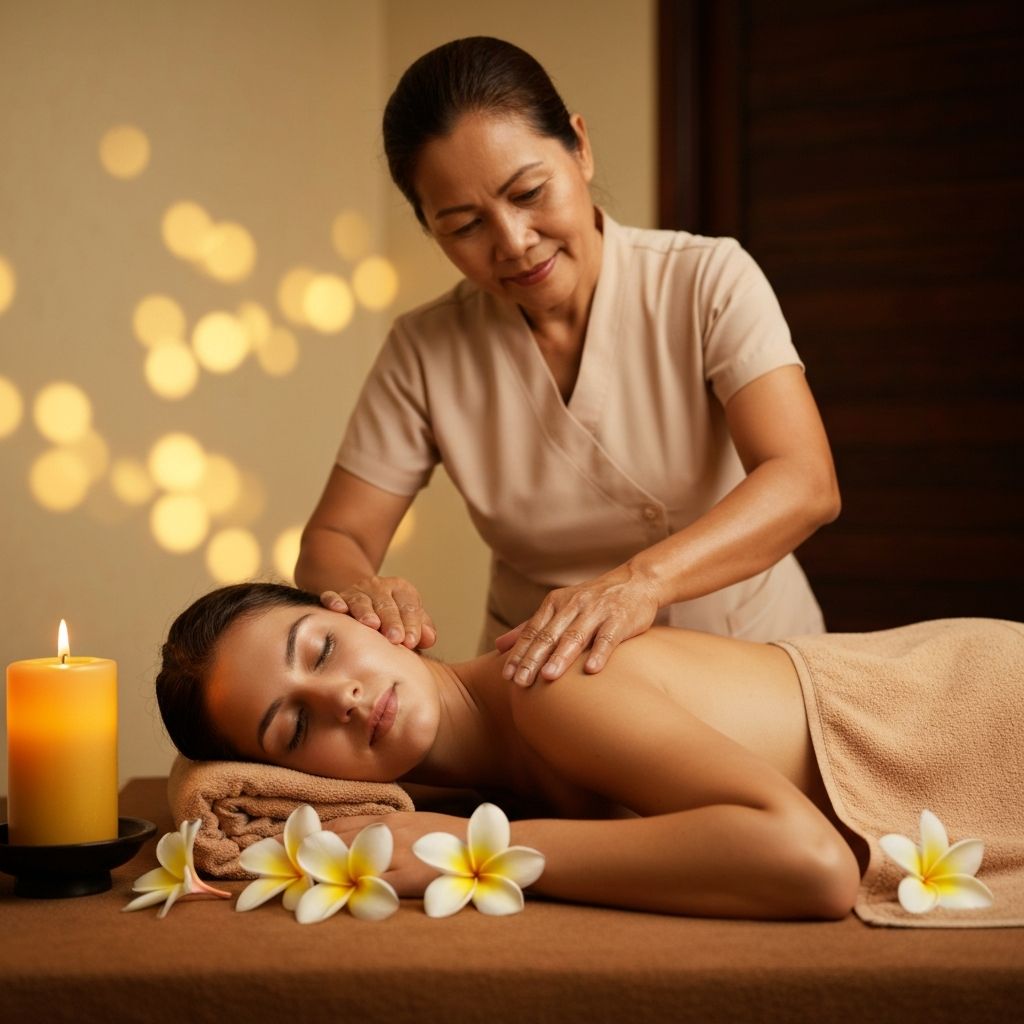 Relaxing Balinese massage treatment